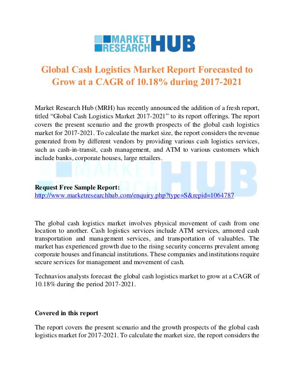 Market Research Report Global Cash Logistics Market Report 2017