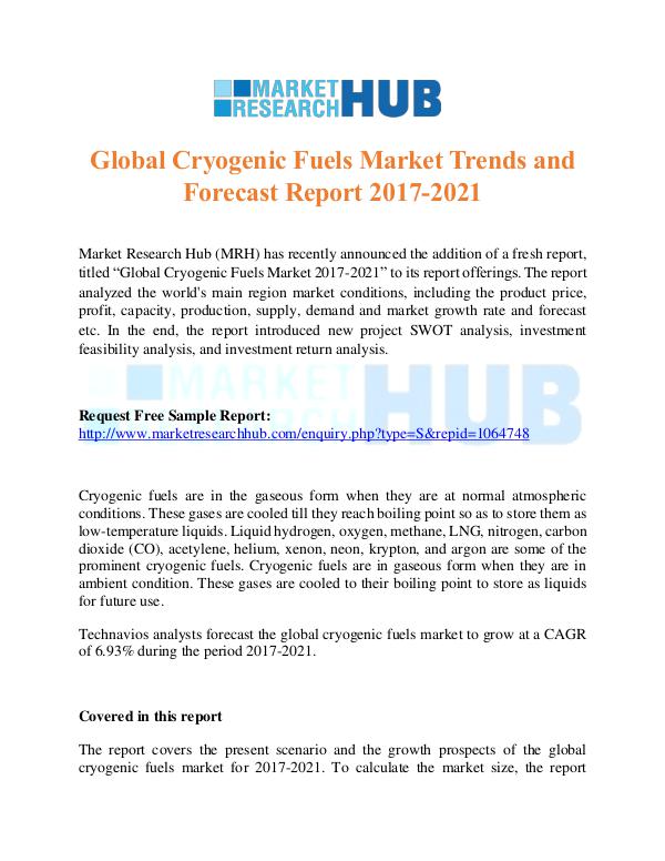 Market Research Report Global Cryogenic Fuels Market Trends Report