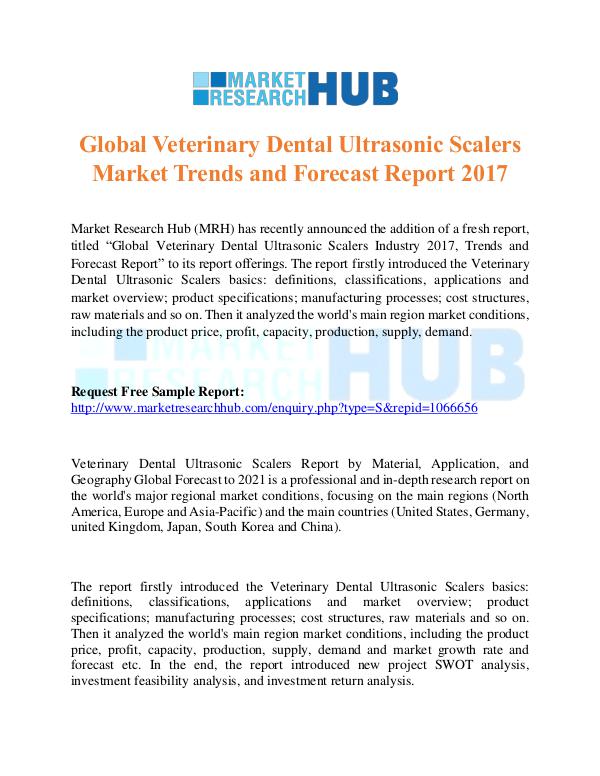 Market Research Report Veterinary Dental Ultrasonic Scalers Market Trends