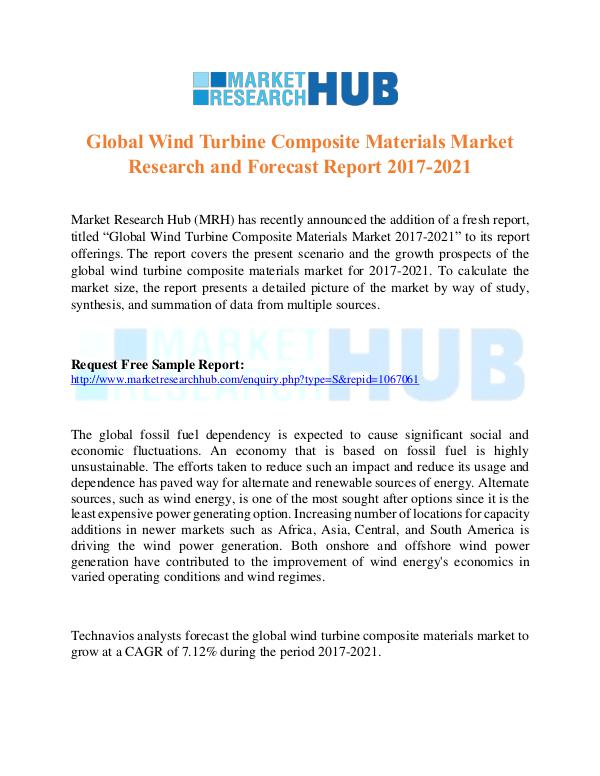 Market Research Report Global Wind Turbine Composite Materials Market