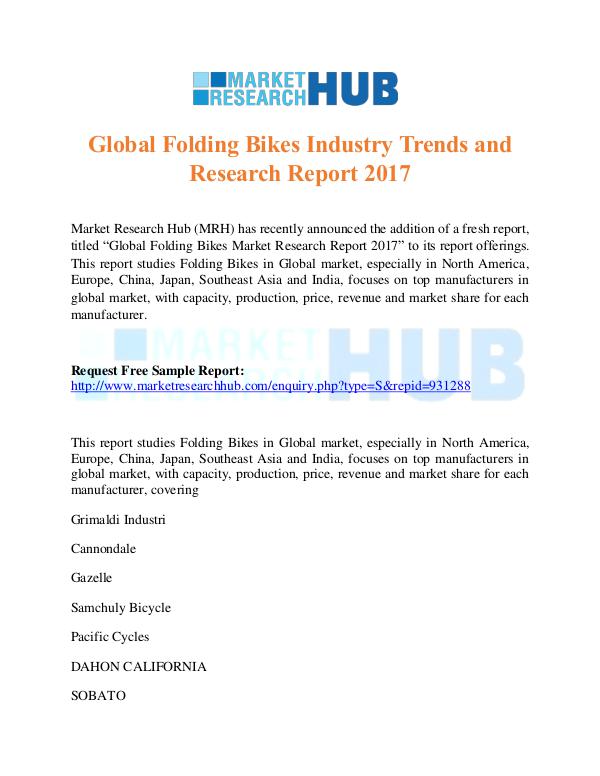 Market Research Report Global Folding Bikes Industry Trends Report