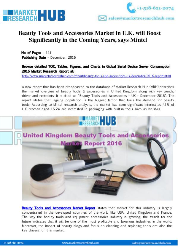 Market Research Report UK Beauty Tools and Accessories Market Report