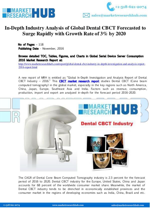 Market Research Report Global Dental CBCT Market Research Report 2020