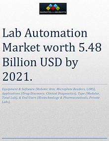 Lab Automation Market worth 5.48 Billion USD by 2021