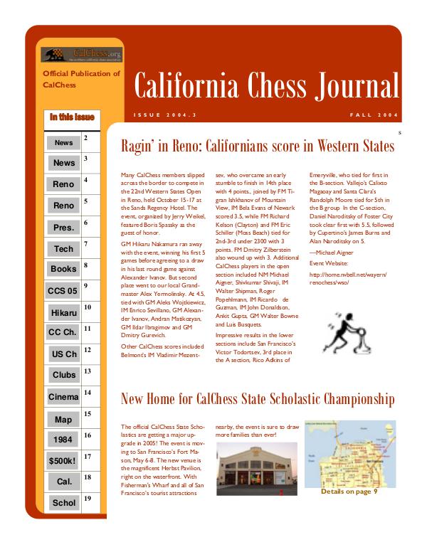 California Chess Journal 3 - 2004