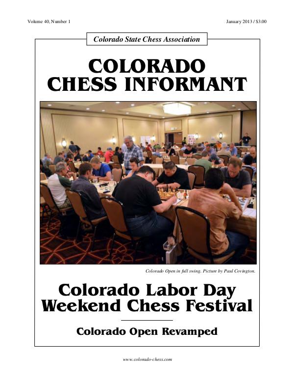 Colorado Chess Informant Enero 2013