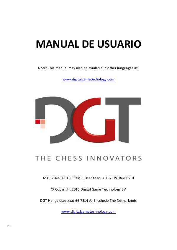 Manual de DGT Pi 2016