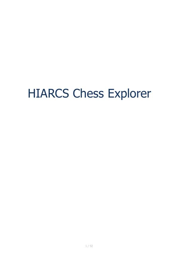 Manual de HIARCS Chess Explorer 2016