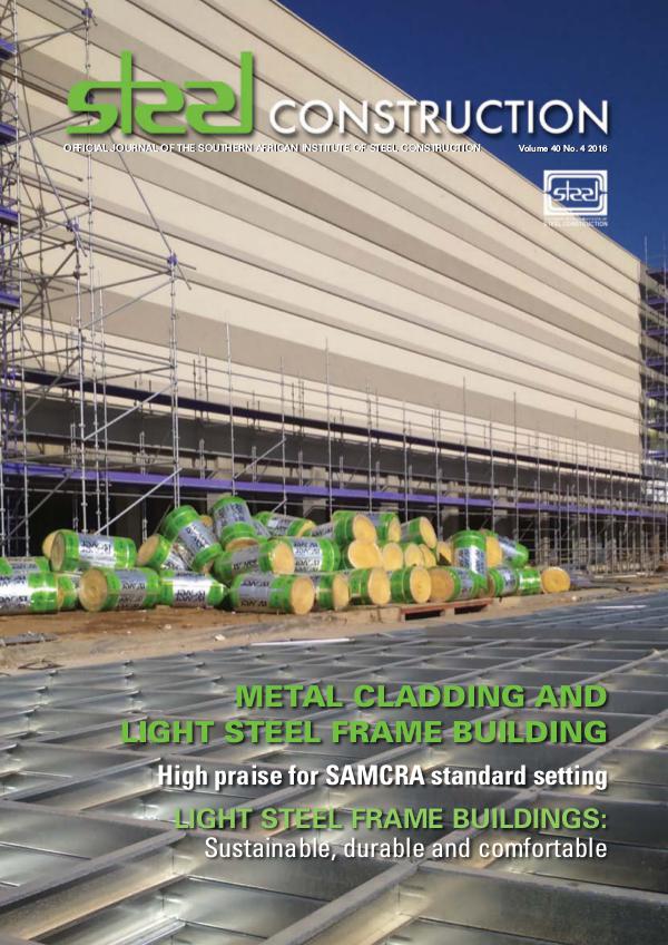 Steel Construction Vol 40 No 4 - Metal Cladding and Light Steel Frame