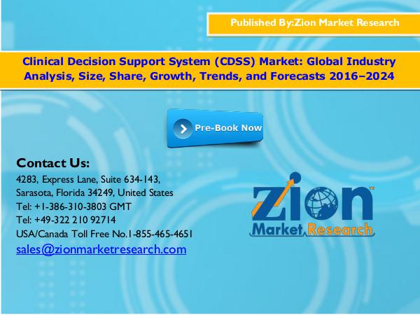 Zion Market Research Global Clinical Decision Support System (CDSS) Mar