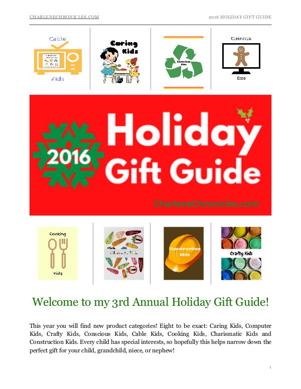 2016 Holiday Gift Guide by Charlene Chronicles Holiday Gift Guide 2016