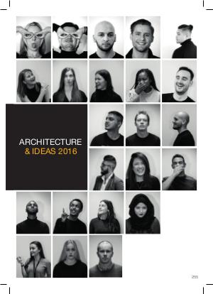 Urbis Interview: Ravensbourne's Architecture and IDEAs lookbook URBIS 2016 GRADUATE BOOK