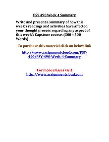 uop psy 490 entire course