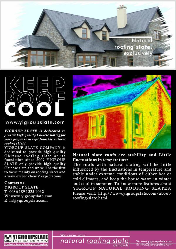 YIGROUP NATURAL ROOFING SLATE Newsletter NEWSLETTER-NATURAL ROOFING SLATE KEEP YOUR ROOF CO