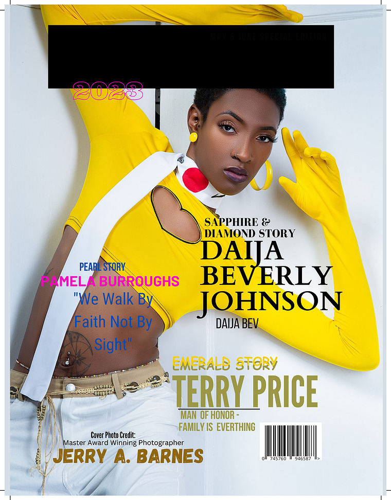 May and June Special Issue with DaiJa Beverly Johnson May & June issue 2023 Super Model Daija