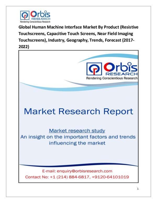 Research Report: Global Human Machine Interface Market