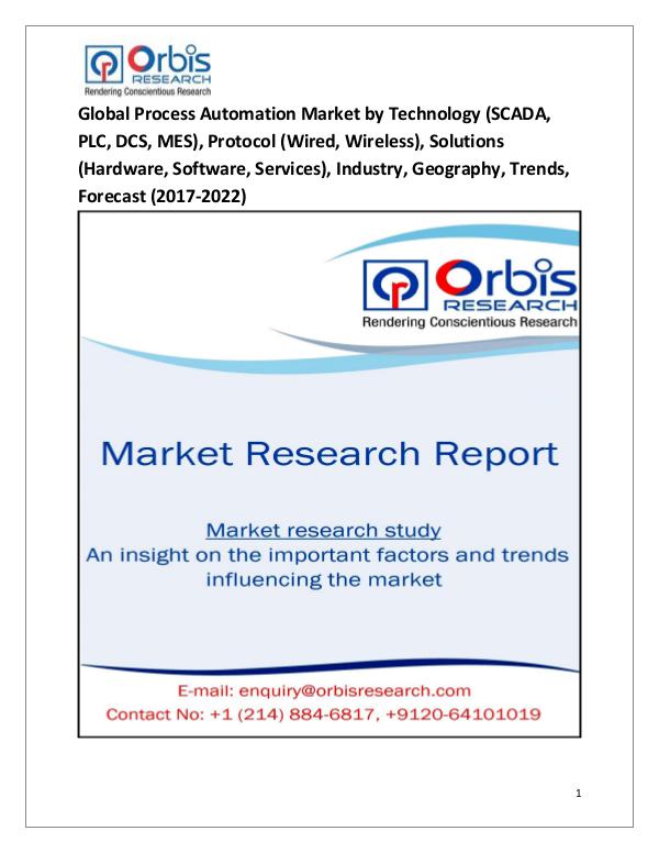 Research Report: Global Process Automation Market