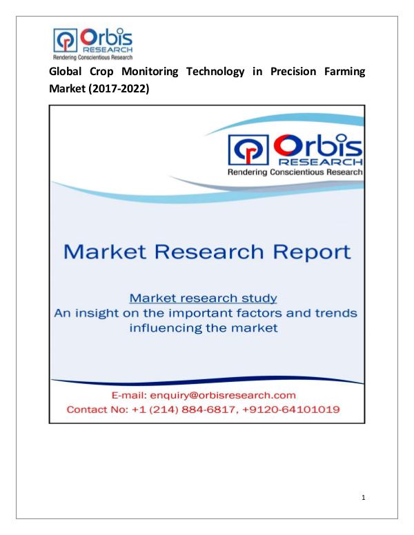 Research Report: Global Crop Monitoring Technology in Precision Far