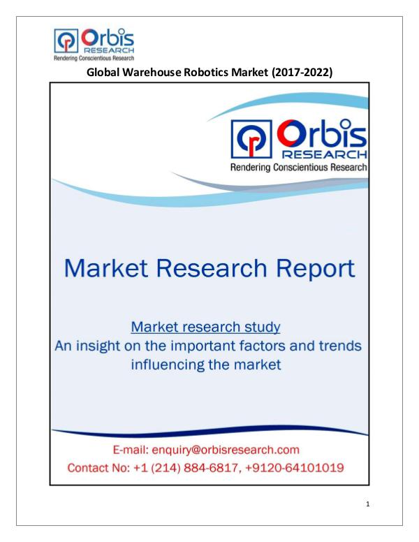 Research Report: Global Warehouse Robotics Market