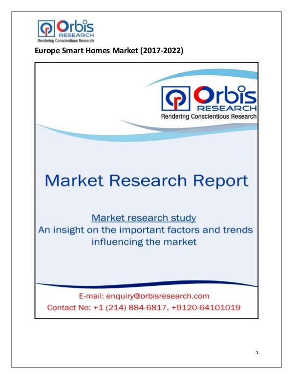 Research Report: Europe Smart Homes Market