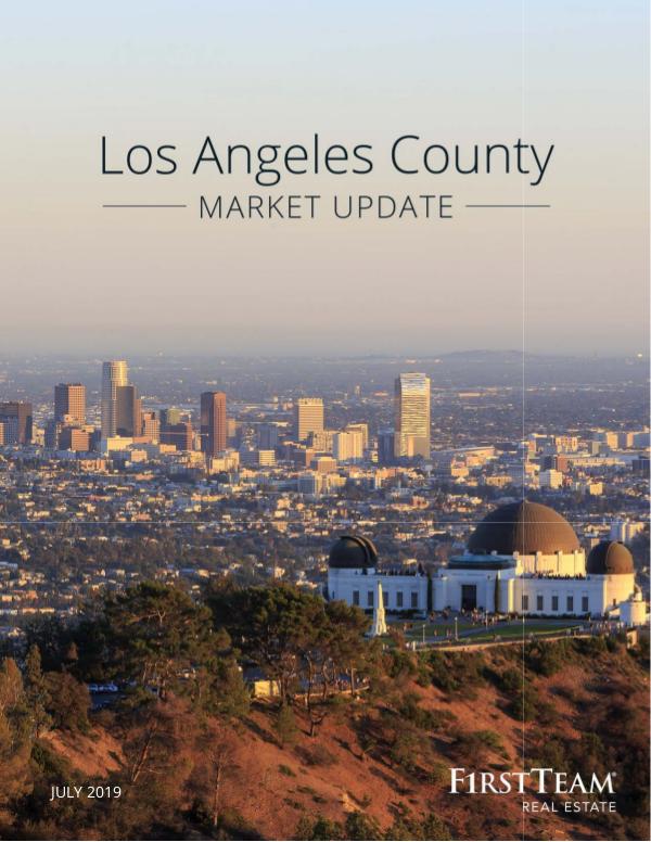 Real Estate Market Update Los Angeles County | July 2019