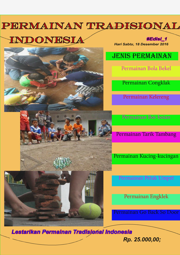 Permainan Tradisional Indonesia Traditional Games