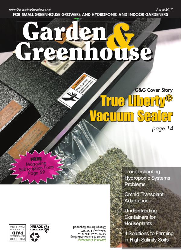 Garden & Greenhouse August 2017 Issue