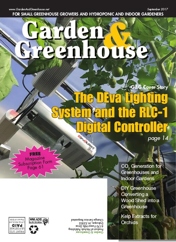 Garden & Greenhouse September 2017 Issue