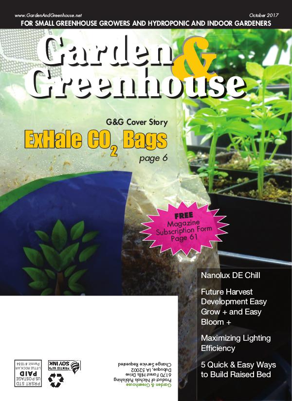 Garden & Greenhouse October 2017 Issue