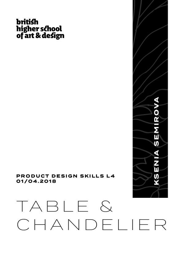Portfolio. BHSAD 3D Modeling | L4, Table&Chandelier, 2nd semester