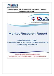 Global Isoprene Sales Market Analysis by Application & Forecast 2017