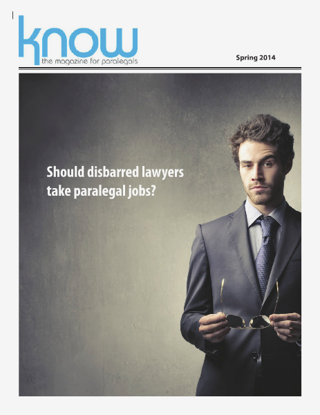 KNOW, the Magazine for Paralegals Spring 2014