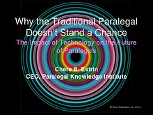 Why the Traditional Paralegal Doesn't Stand a Chance