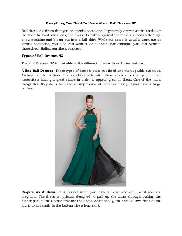Everything You Need To Know About Ball Dresses Nz Everything You Need To Know About Ball Dresses Nz