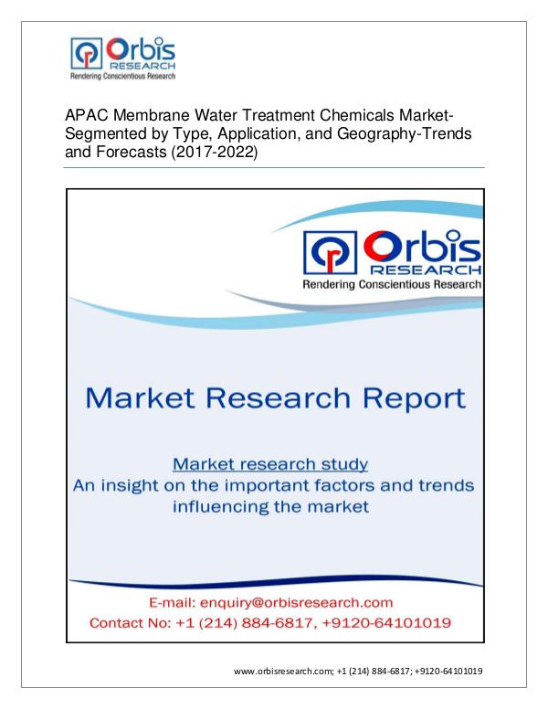 APAC Membrane Water Treatment Chemicals Market By