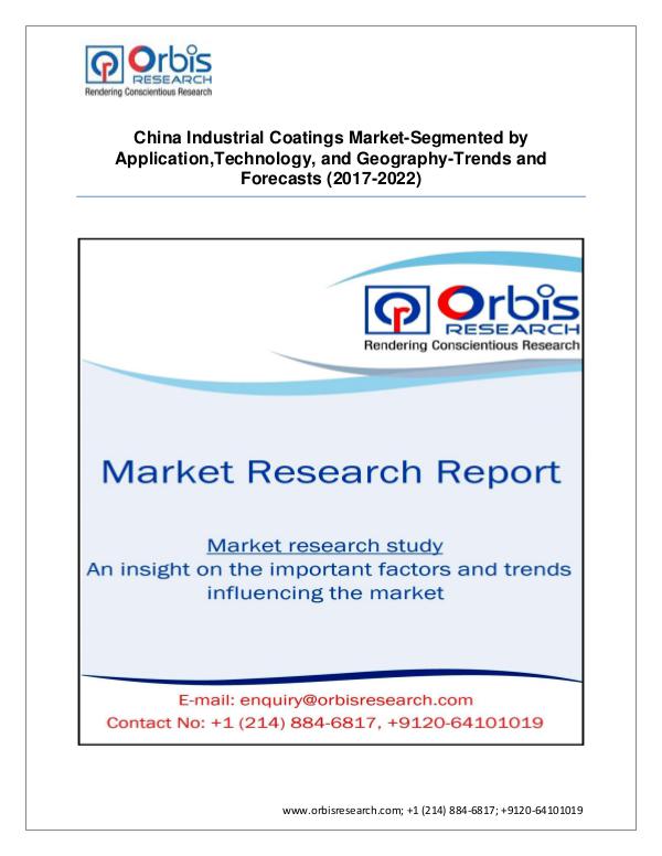 Chemical and Materials Market Research Report China Industrial Coatings  Market - Growing Buildi
