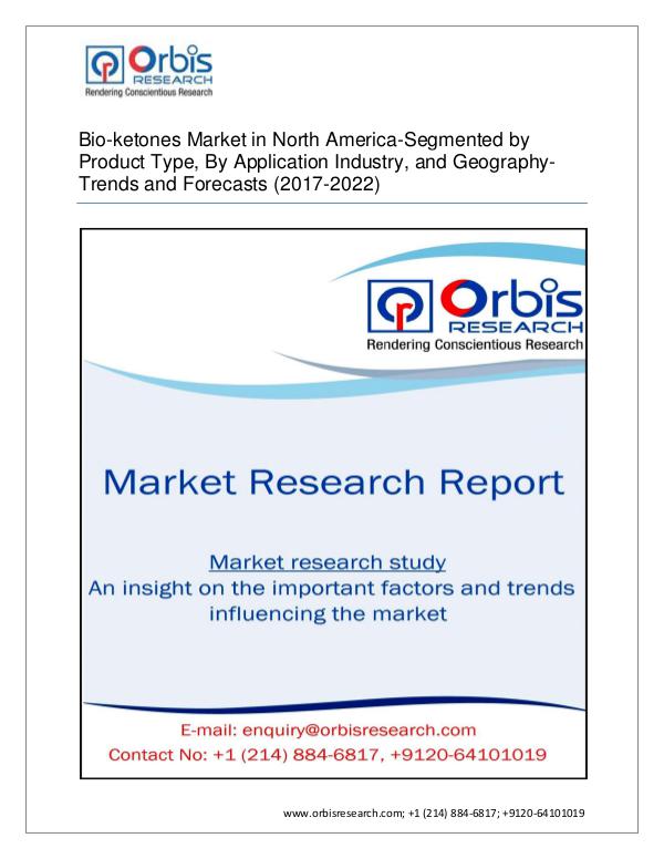 2017 North America Bio-ketones Market Segmented by