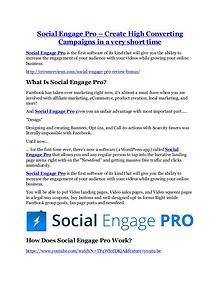 Social Engage Pro review in detail and (FREE) $21400 bonus