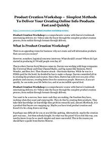Product Creation Workshop review and $26,900 bonus - AWESOME!