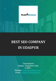 Best SEO company in Udaipur, SEO services Udaipur : Technetizens