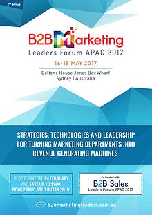 B2B Marketing Leaders Forum APAC 2017 Conference Brochure
