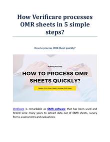 How Verificare processes OMR sheets in 5 simple steps