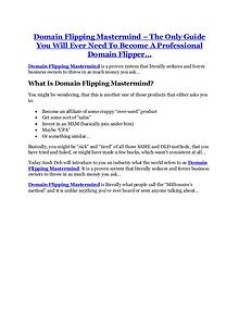 Domain Flipping Mastermind review-(SHOCKED) $21700 bonuses