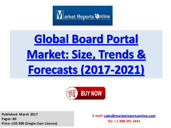 2017 Board Portal Market Covering 5 Companies March 2017
