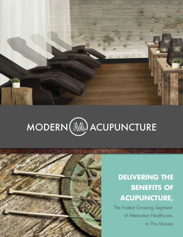 Modern Acupuncture Franchise Brochure 1