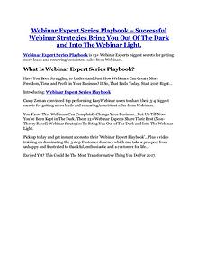 Webinar Expert Series Playbook review and Exclusive $26,400 Bonus