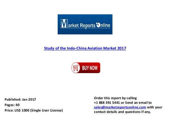 2017: Study of the Indo-China Aviation Market Jan 2017