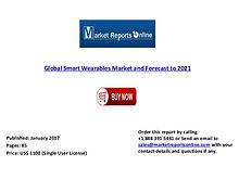 2021 Global Smart Wearables Market and Forecasts Analysis