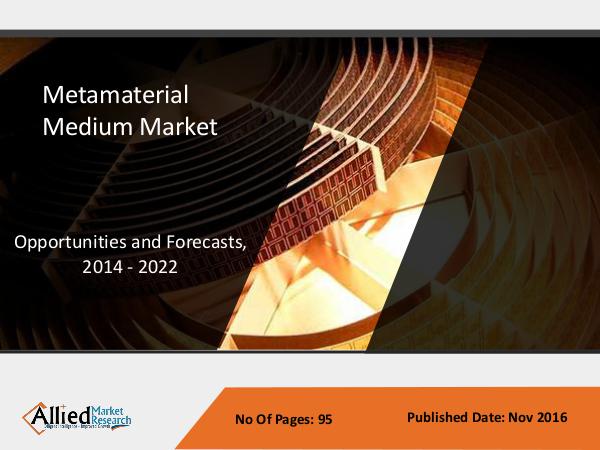Metamaterial Medium Market to reach $1,387 million by 2022 Metamaterial Medium Market - Industry Overview