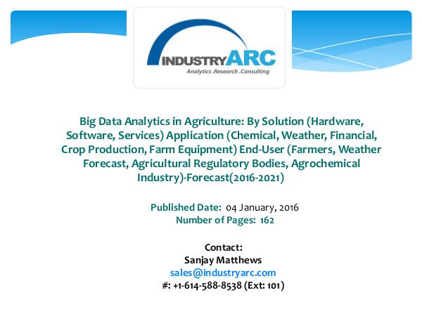 Big Data Analytics in Agriculture Market share to be dominated by Nor Big Data Analytics in Agriculture Market